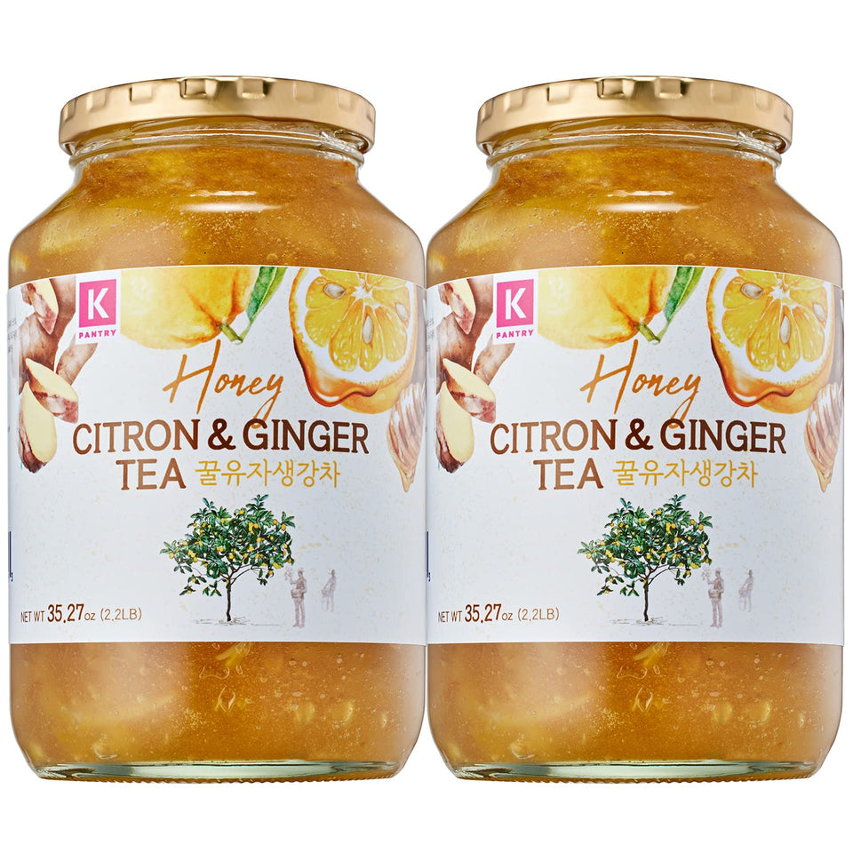 KPANTRY Korean Yuja Tea: two jars ready for family tea time and gifting.