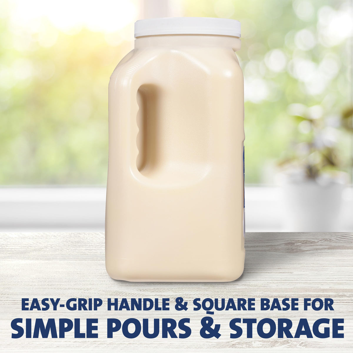 Good Seasons Kraft Coleslaw Dressing easy-grip jug demonstrates simple prep and handling.