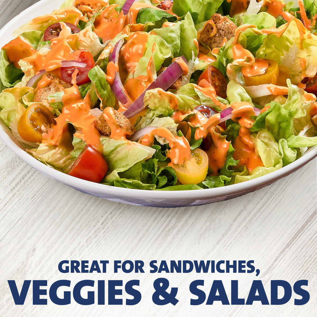 Kraft Creamy French Dressing with fries is a perfect dipping sauce.