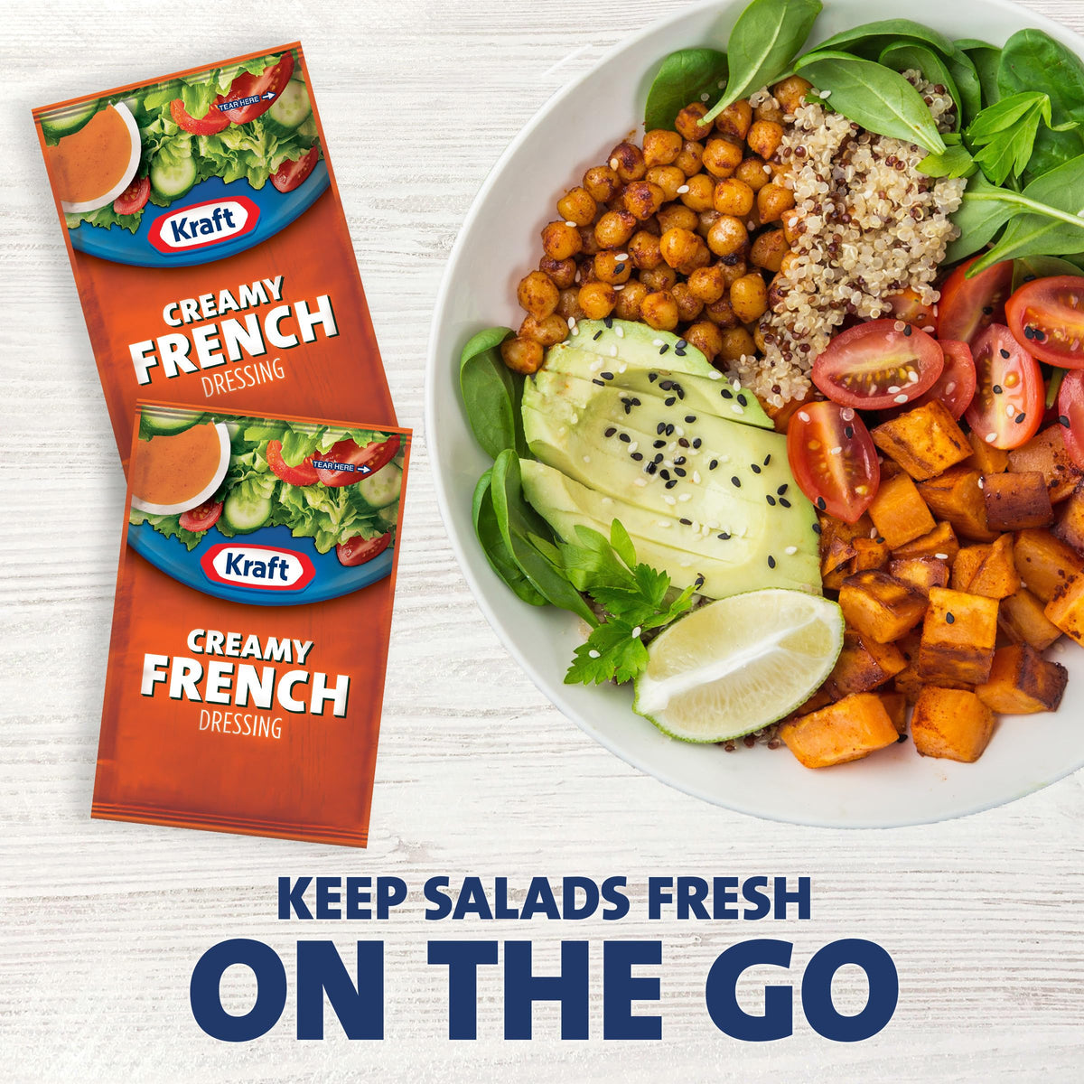 Kraft Creamy French Dressing as sandwich topping elevates everyday lunches.