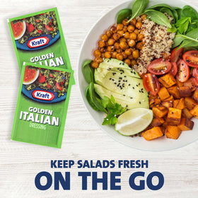 Kraft Golden Italian dressing used as a dipping sauce for vegetables