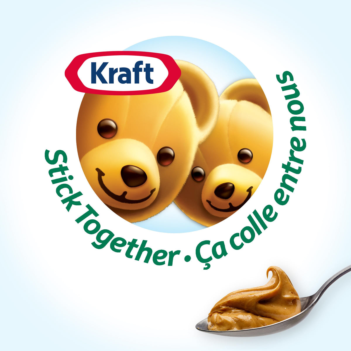 KRAFT Light Smooth Peanut Butter closeup, creamy texture on display.