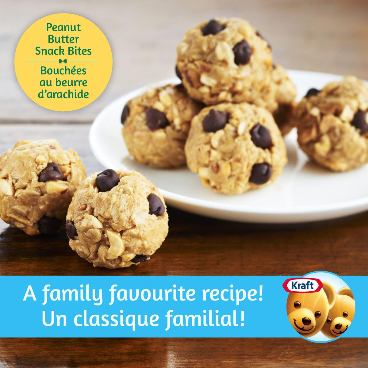 KRAFT Light Smooth Peanut Butter dipping fruit, tasty and protein-rich snack.