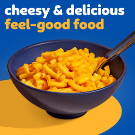 Kraft Mac and Cheese 35-box bundle on pantry shelf