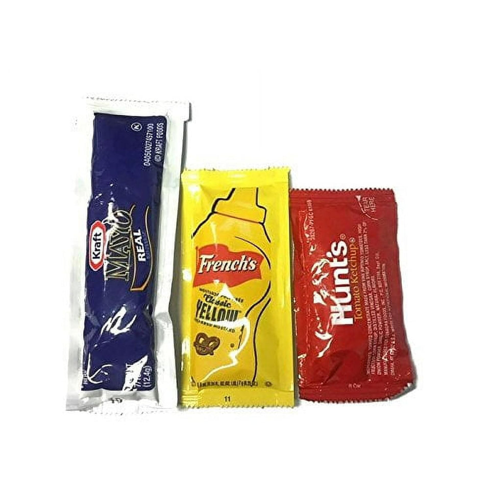 Kraft Mayo packets close-up for mess-free on-the-go lunches.