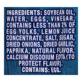 Kraft Mayonnaise packaging supports consistent taste across carry-out orders.