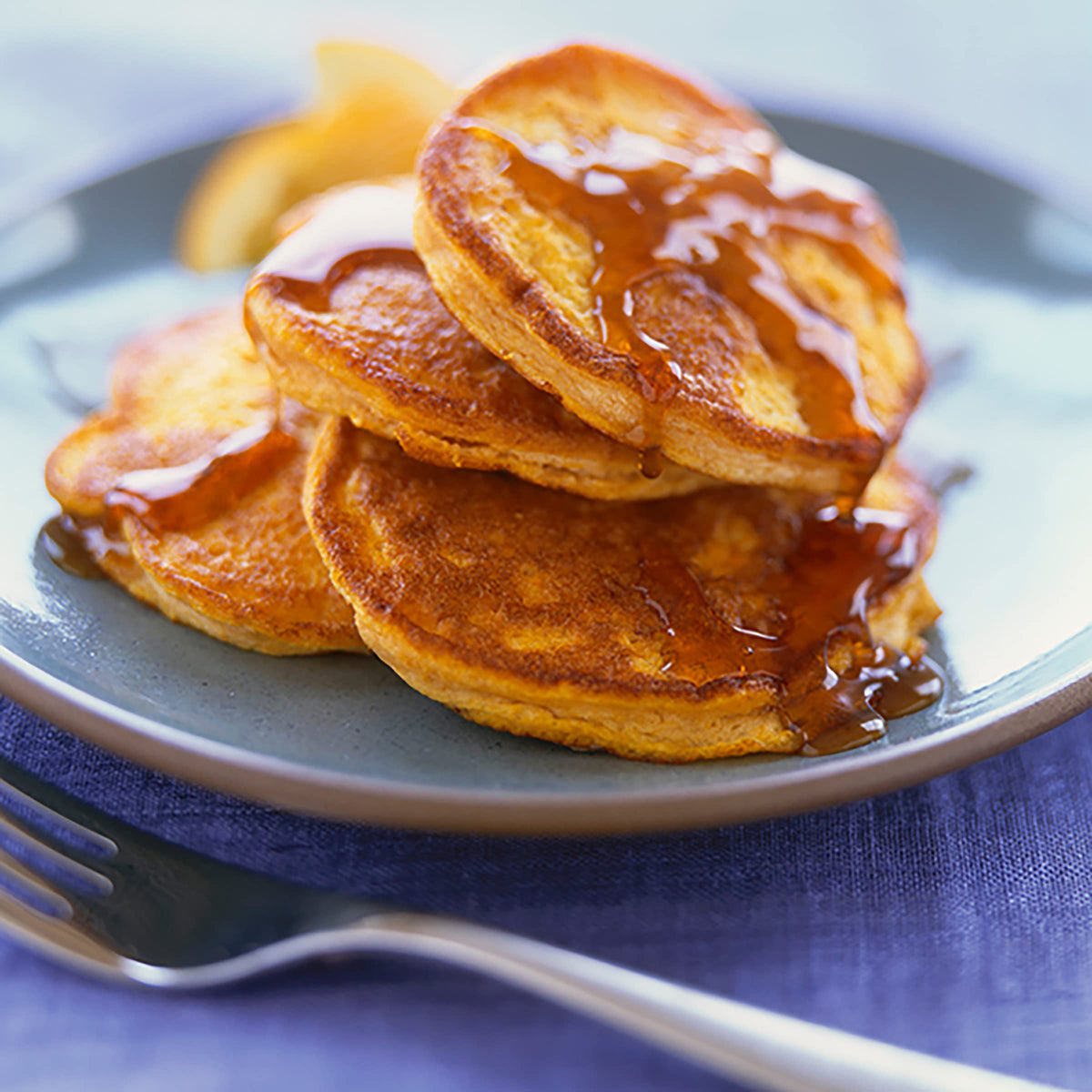 Kraft Pancake Syrup dip cups, side view, easy serving for guests and families.
