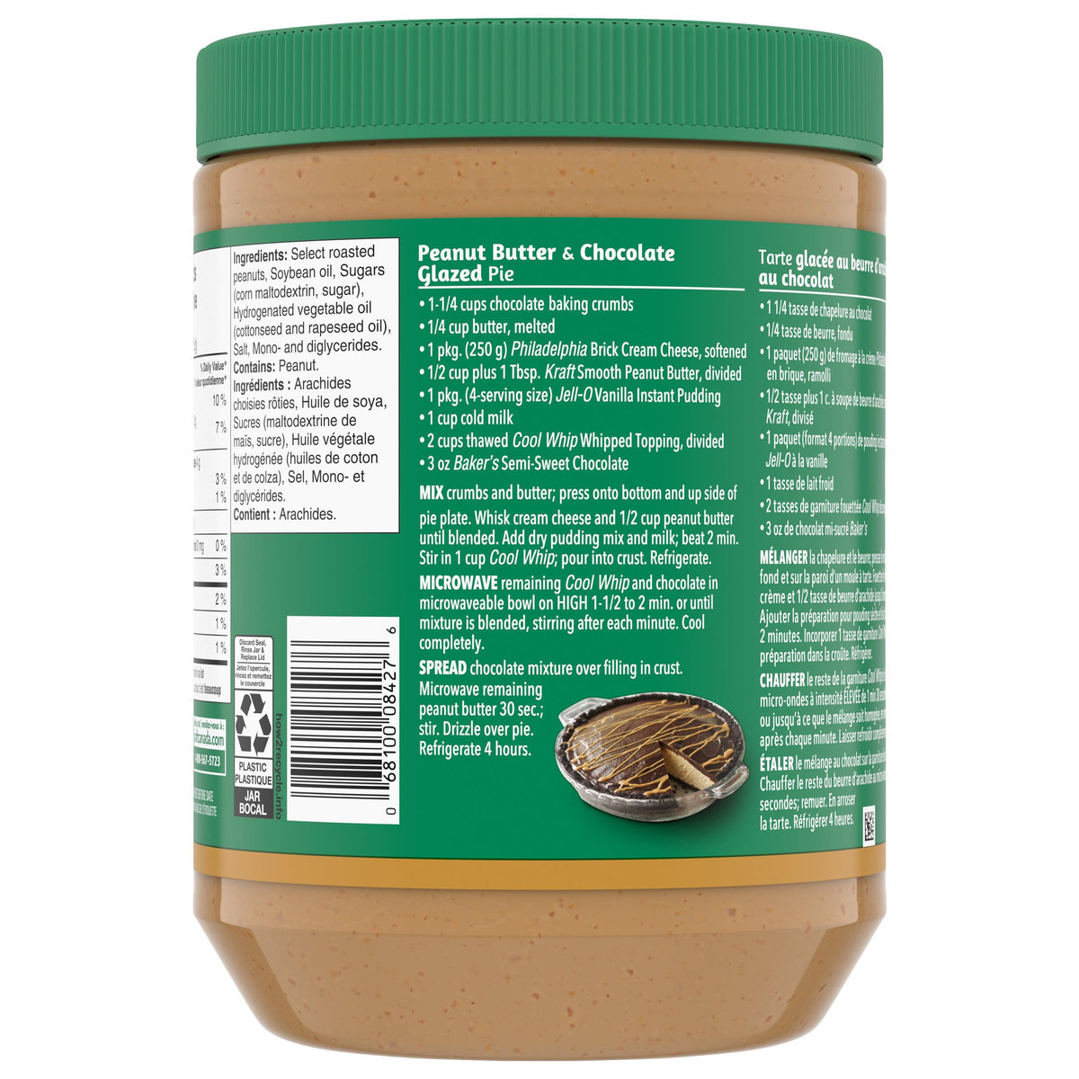 Kraft Peanut Butter Smooth 2 kg jar with Canadian flag, a proudly Canadian staple.