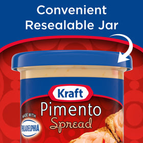 Kraft Pimento Spread used as a sandwich spread with fresh bread.