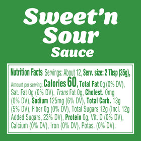 Kraft Sweet 'n Sour Sauce dipping wings offers tangy flavor.