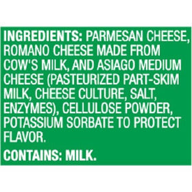 Kraft Three Cheese Blend pasta topping on plate, enhancing flavor with parmesan-asiago-romano mix.