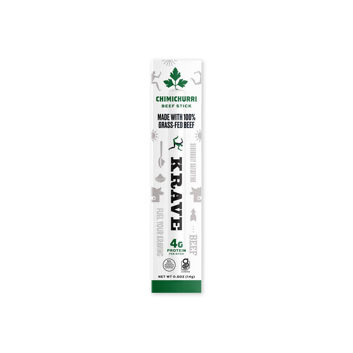 KRAVE Chimichurri minis outdoors, ideal gym or hike snack