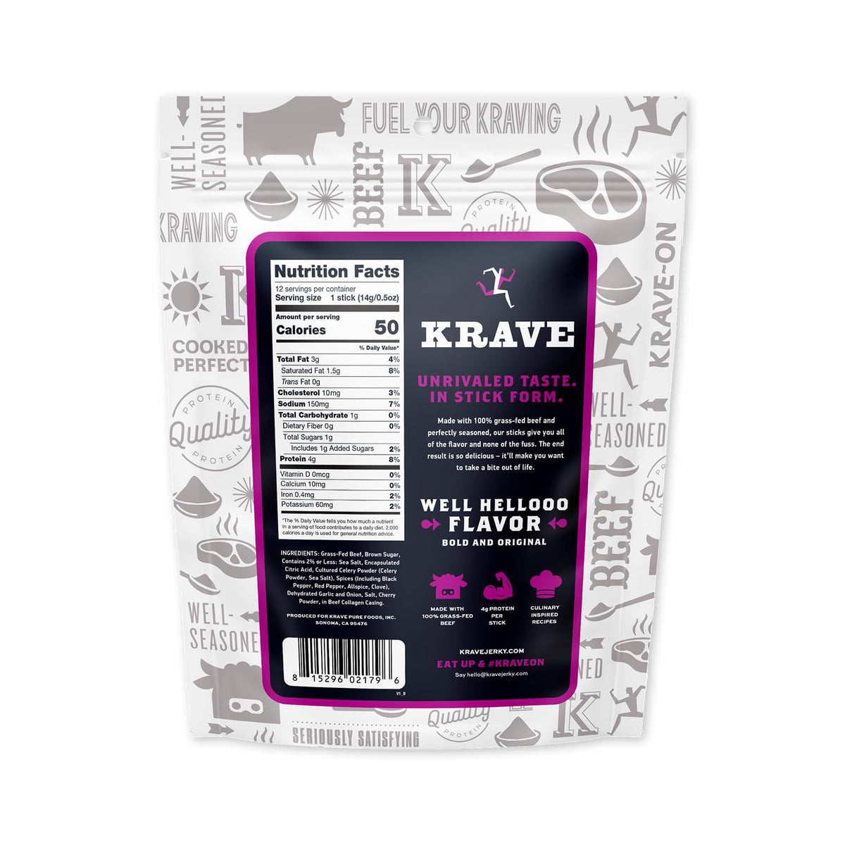 KRAVE Minis beef close-up texture and seasoning