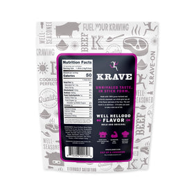 KRAVE Minis beef close-up texture and seasoning