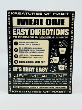 Kreatures of Habit Meal One instant mix quick shake for on the go nutrition