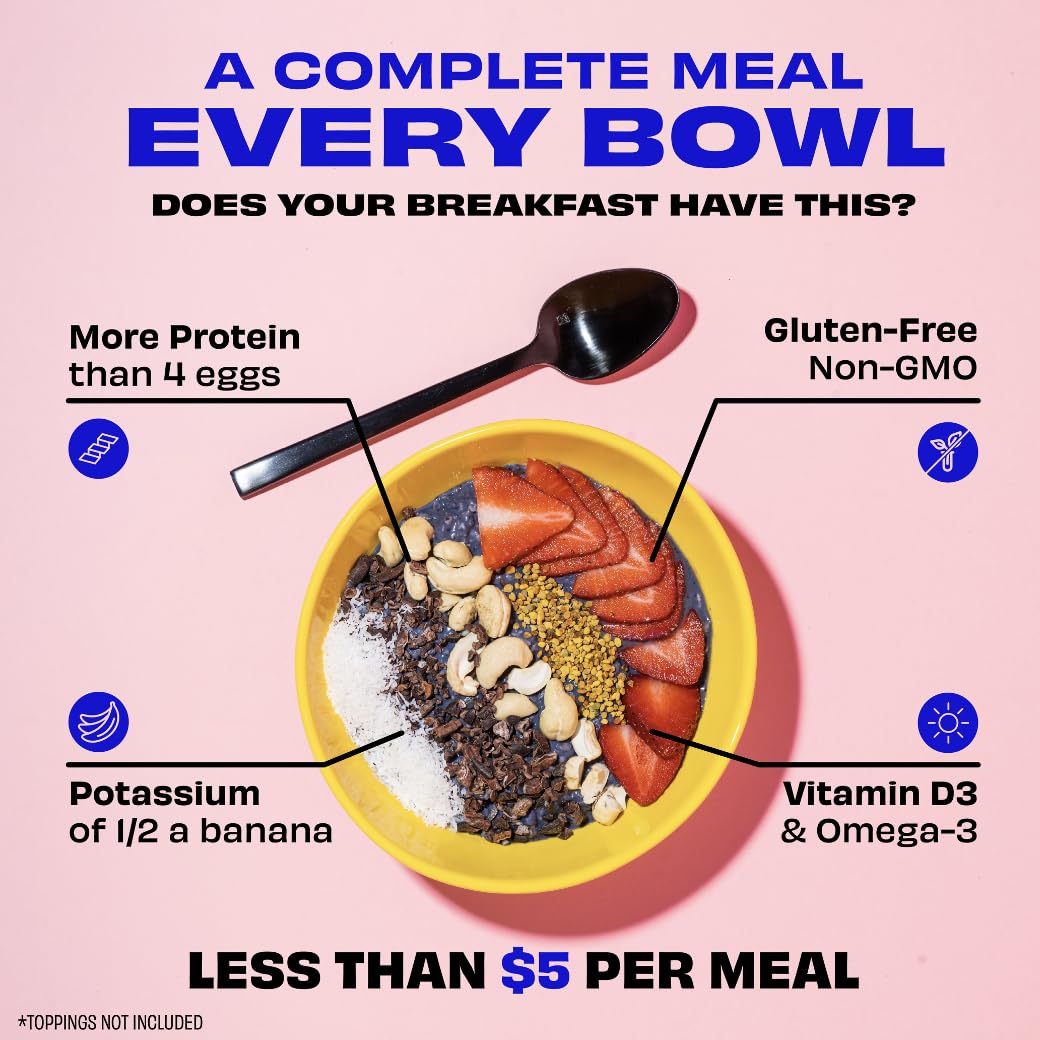 Kreatures of Habit MEAL ONE plant-based protein image highlights 30g per serving for fullness.