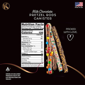 KREMERY chocolate pretzel rod packaging highlights gourmet quality.