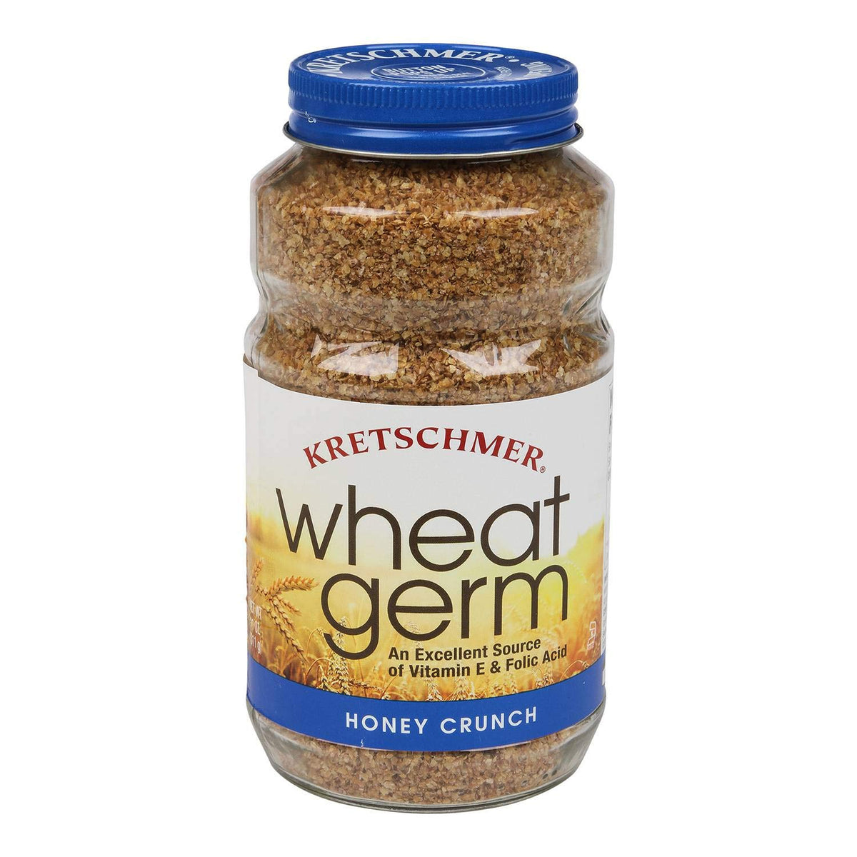 Kretschmer Wheat Germ Honey Crunch 11-ounce pack, a crunchy breakfast cereal to top yogurt.