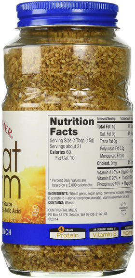 Kretschmer Wheat Germ Honey Crunch bag close-up showing vacuum-packed freshness