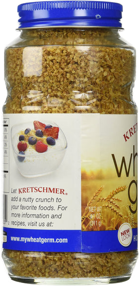 Kretschmer Wheat Germ Honey Crunch ingredients highlighting vitamins A and E