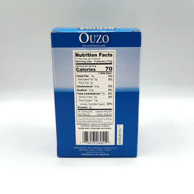 Krinos all-natural flavors label on package indicating clean ingredients