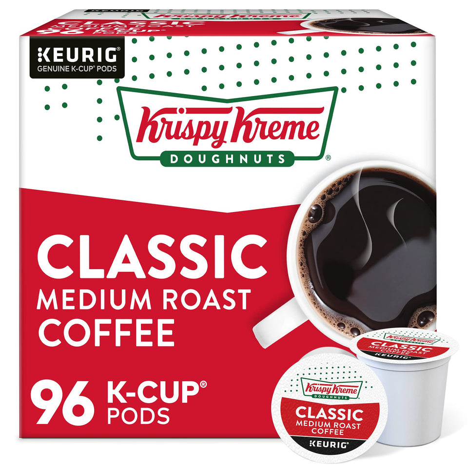 Krispy Kreme Classic Coffee K-Cup Pod for a quick balanced morning brew