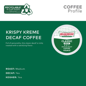 Cup-fill scene with Krispy Kreme Decaf for at-home coffee ritual.