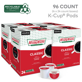 Krispy Kreme Classic Medium Roast pod close up with bright notes
