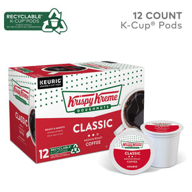 Krispy Kreme coffee gift set with pods and mugs, ideal for gifting