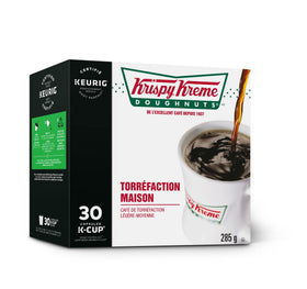 K-Cup pod sleeve with Krispy Kreme branding ready for Keurig compatibility and convenience.