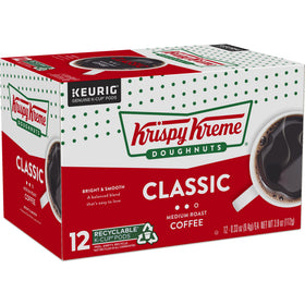 Krispy Kreme Keurig-compatible pods, simple single-serve brewing setup