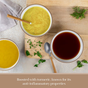 KROMA 24K bone broth powder in a pantry setup as a versatile staple