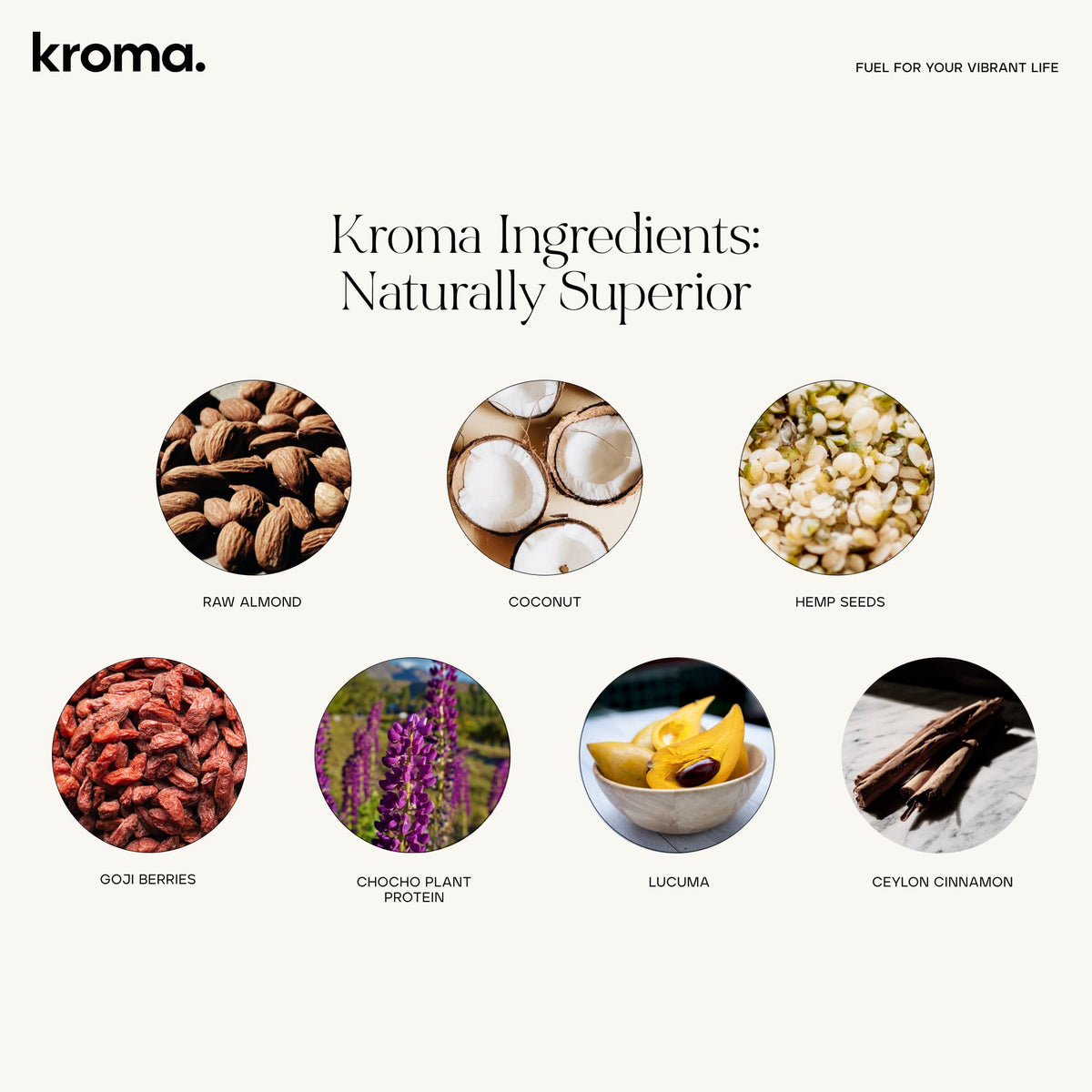 KROMA Cookie Butter hemp seeds close-up showing omega-rich fats.