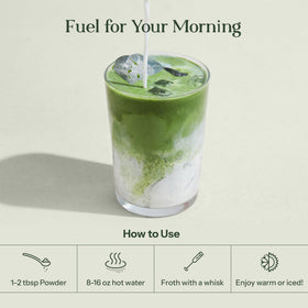 KROMA Matcha Latte Cup steaming, ready for a comforting ritual
