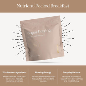 Cinnamon sprinkle on KROMA Super Porridge for natural flavor