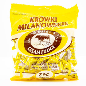 Krowki Milanowskie Milky Cream Fudge wrapped candies, convenient anytime snacking