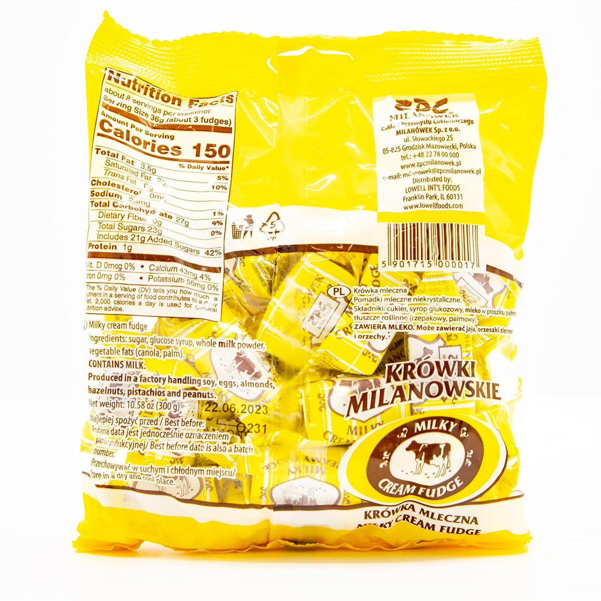 Krowki Milanowskie Milky Cream Fudge silky texture close-up for creamy melt