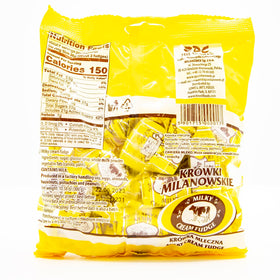 Krowki Milanowskie Milky Cream Fudge silky texture close-up for creamy melt