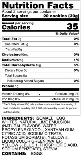 Krunchy Melts Key Lime cookies ready-to-grab for zero net carbs snacking
