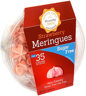 Krunchy Melts original sugar free cookies in packaging, easy guilt-free grab.