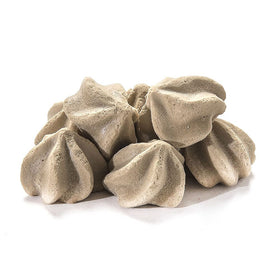 Krunchy Melts meringue cookies served with coffee showcases keto-friendly snack.