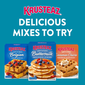 Krusteaz 20oz Box Packaging – clear label and long shelf life.