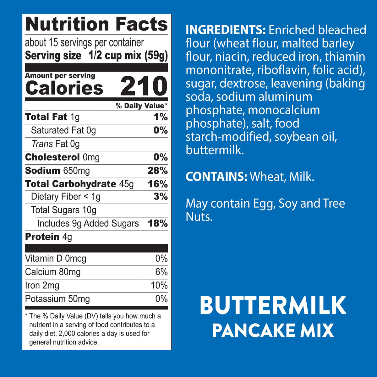 Krusteaz easy breakfast mix sits on the kitchen counter ready.
