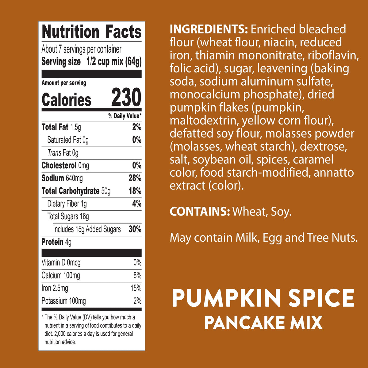 Krusteaz family-friendly pumpkin spice pancakes for weekend brunch.