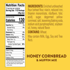 Krusteaz Honey Cornbread Mix boxes on shelf, value-packed pantry staple