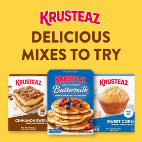 Krusteaz Honey Cornbread Mix serving idea, jalapeño cheddar version possible