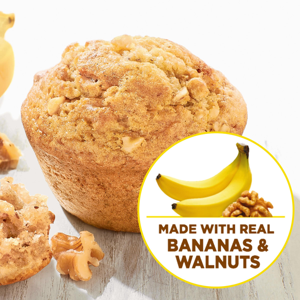 Muffins bake to a golden brown in the Krusteaz mix batch.