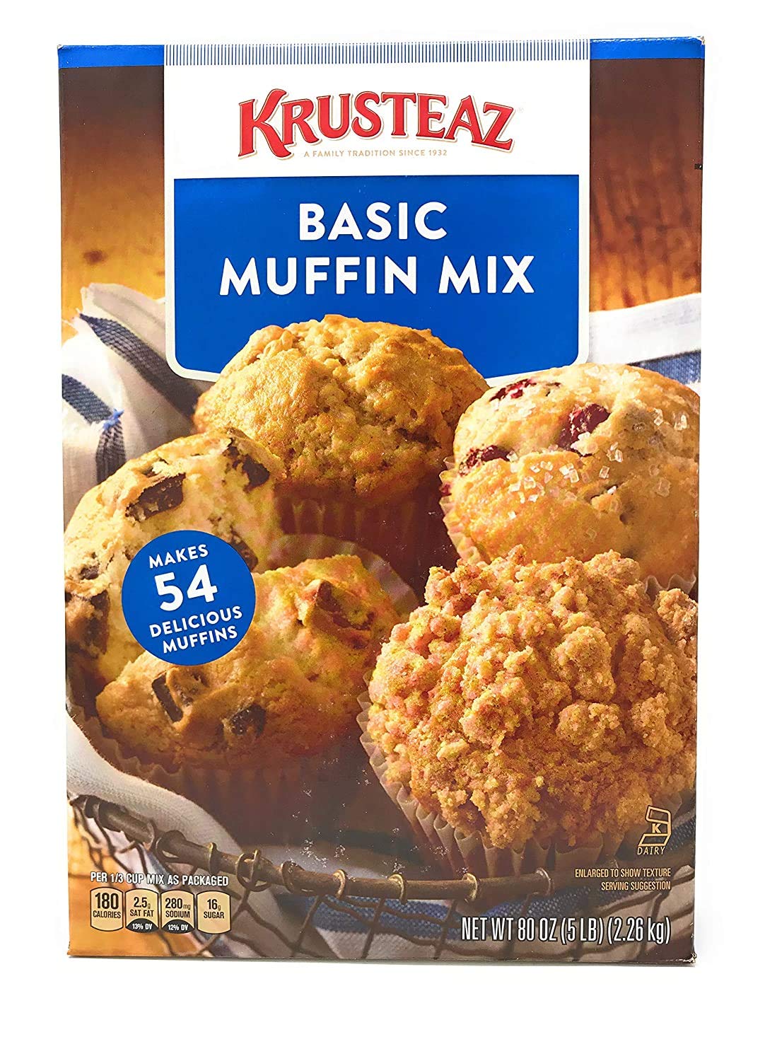 Krusteaz Professional All-Purpose Muffin Mix bowl-mixing for quick, bakery-style batter at home.