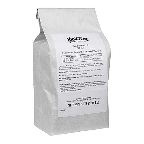 Krusteaz Professional Donut Mix 5 lb bag for batch production and consistent donuts.