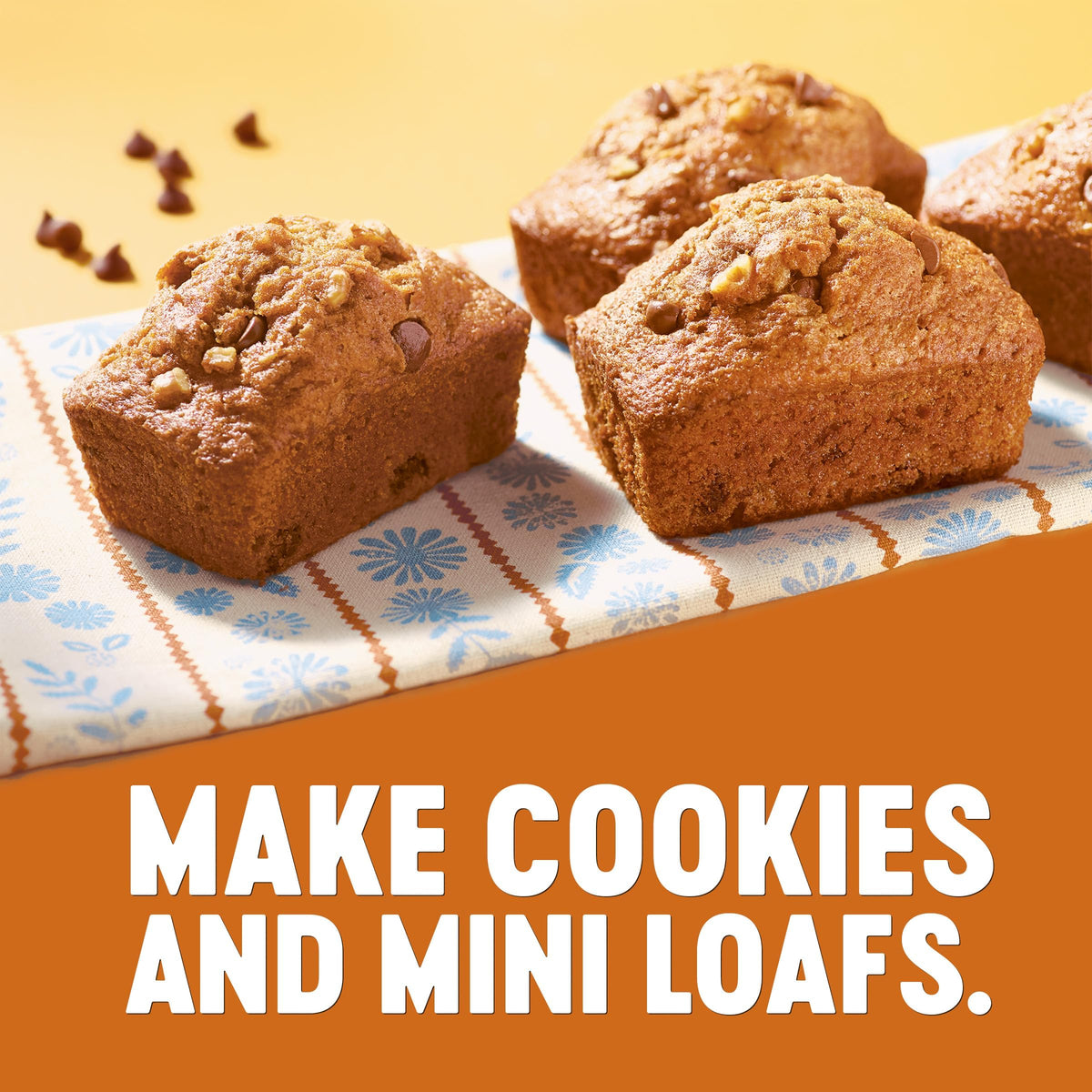 Krusteaz Pumpkin Spice Quick Bread creates a comforting fall-snack option.